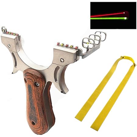 Bestzy Hochgeschwindigkeits Katapult Jagdschleuder Mit Teiligen Gummibandern Leistungsstarkes Festes Genaues Schiessen Fischen Fowling Wettbewerbsschleuder Mit Zielpunkten Amazon De Sport Freizeit