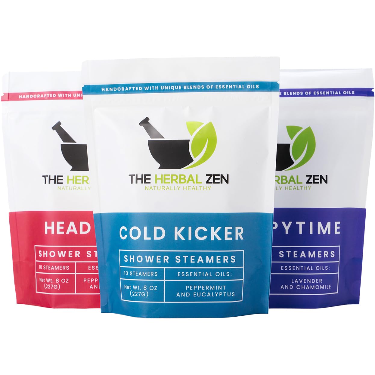 Bulk Shower Steamers with Essential Oils Combo Set by The Herbal Zen (3 Packs of 10 Tablets, Value Set), Bulk Shower Bombs, Relaxation Gift for Women