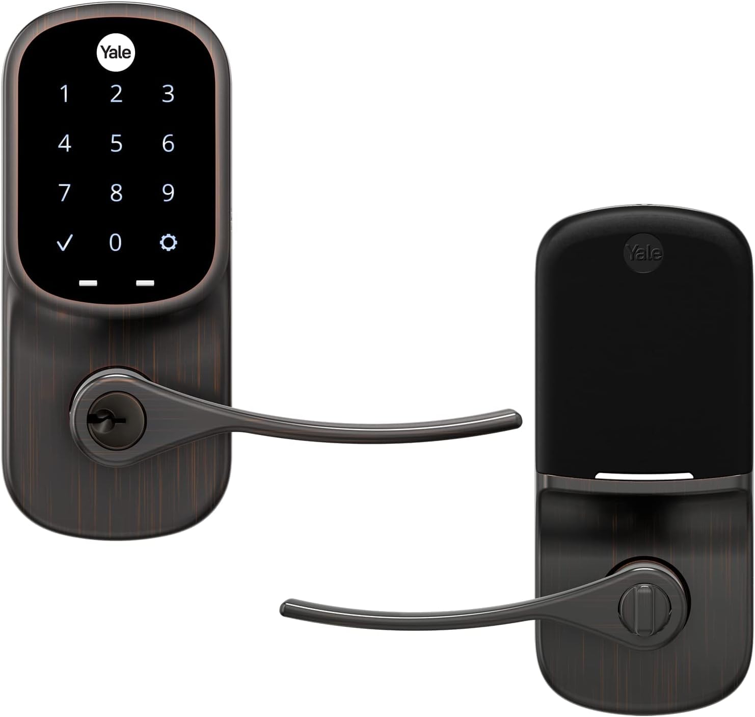Photo 1 of **PARTS ONLY***Yale Assure Lever - Wi-Fi Touchscreen Smart Lever Lock - Oil Rubbed Bronze