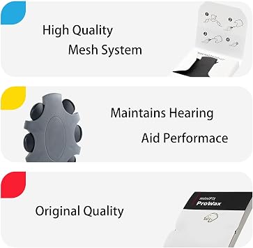 Wax Guards for Oticon ProWax MiniFit Hearing Aid Supplies Replacement Wax Filters, Oticon Hearing aid Supplies (3 Packs/ 18 Pcs)