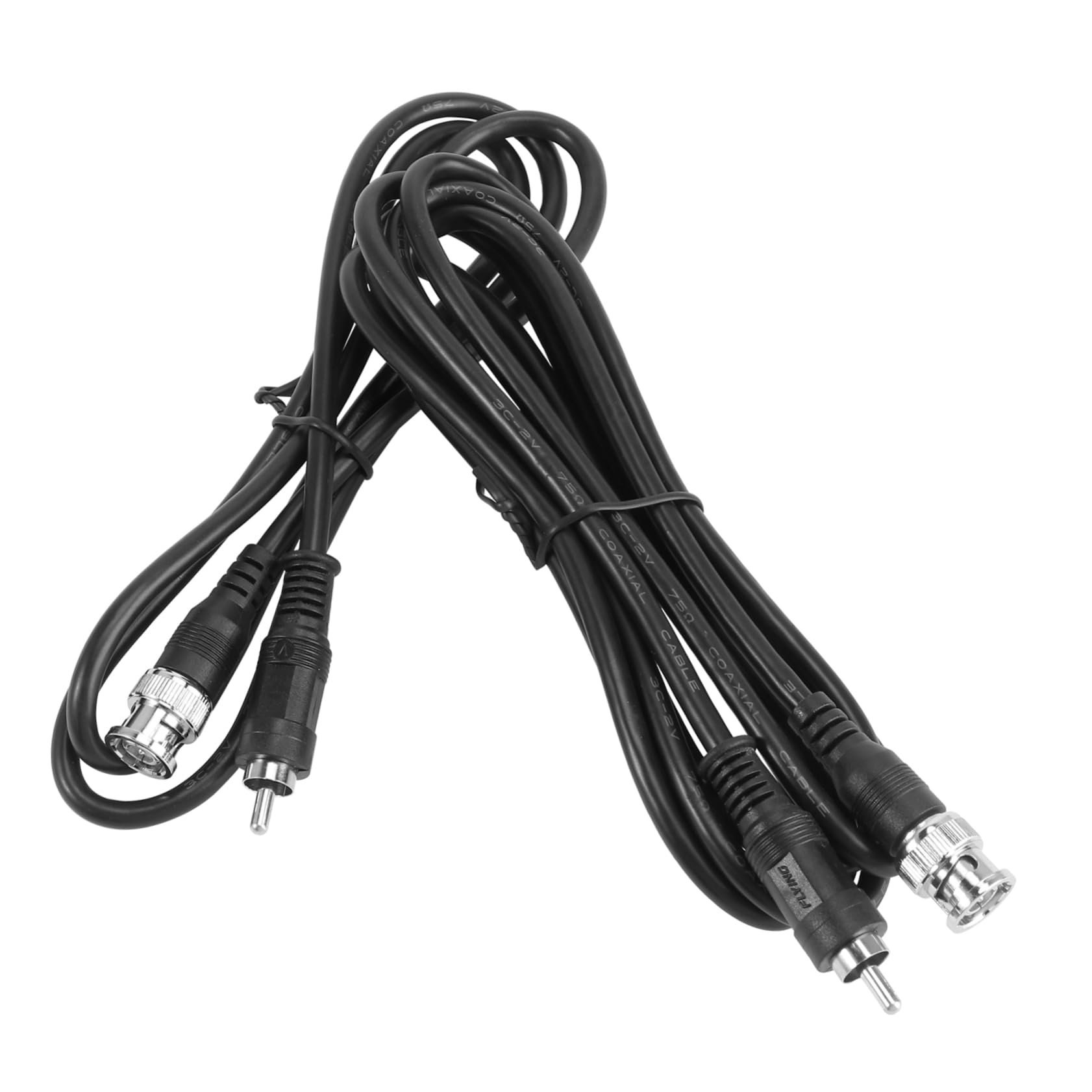 DOITOOL 2pcs BNC to AV Video Converting Cables 1m + 2m Reliable TV Video Cables for Systems Coaxial Video Adapter for Connecting CCTV to TV