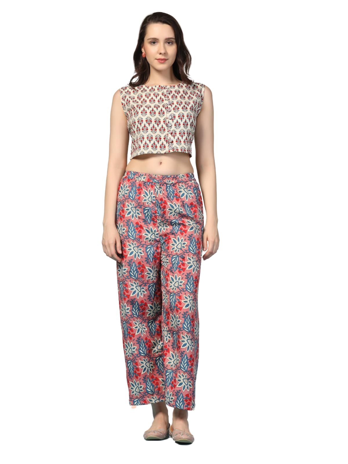 leriya fashion Women Rayon Printed Sleeveless Kurta Set | Kurta Set Sleeveless | Sleeveless Kurta Set-picture-11