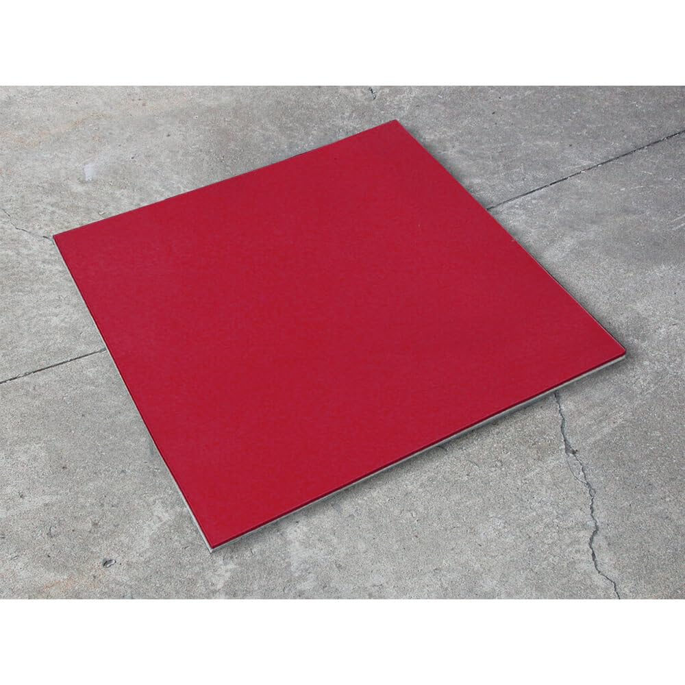 ENPAC Spill Protector Drain Cover, Red, Durable Urethane Construction, Easy-to-use, Completely Seals Drain, Chemically Resistant (Round 30")