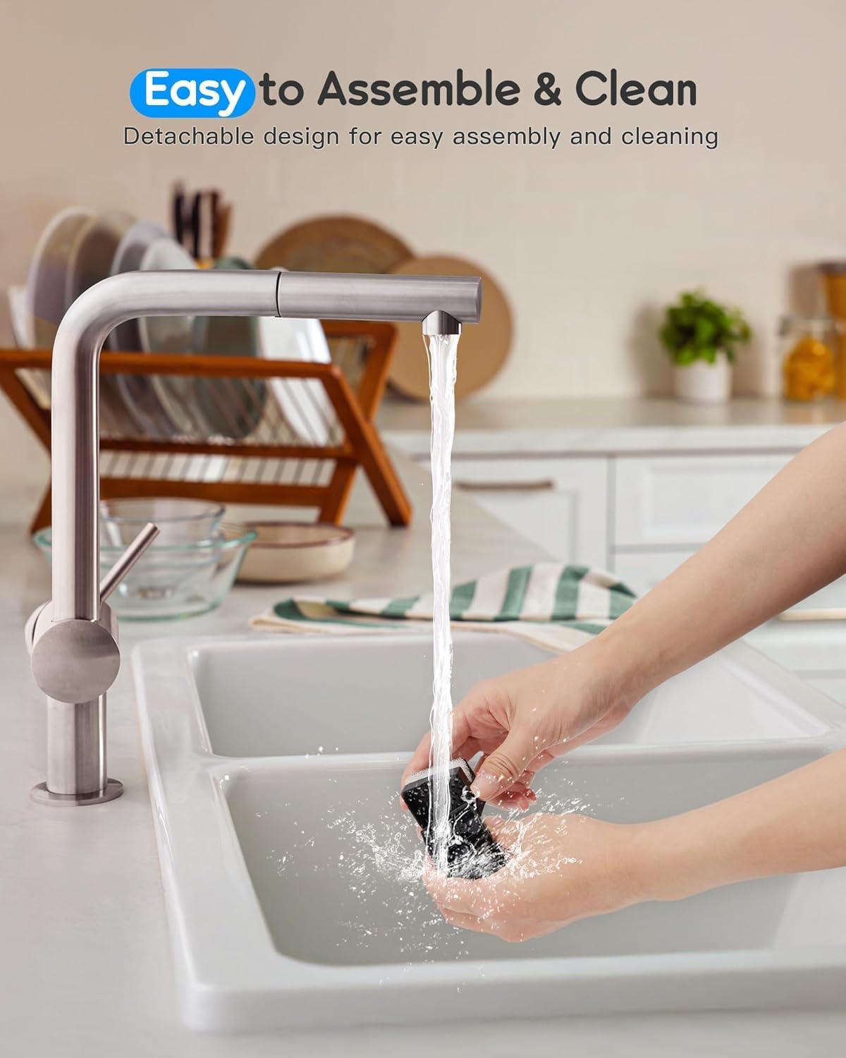 Stainless Steel Pet Fountain with Charcoal Filter, Includes Bone Treats, 16 x 10 x 10 in