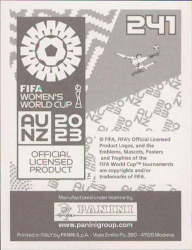 Miniatura 2 de 2023 Panini FIFA Women's World Cup Stickers #241 Nerilia Mondesir Haiti Mini Sticker Soccer Futbol Trading Card