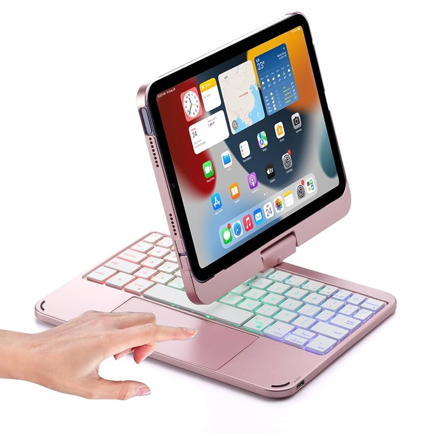 iPad本体 iPad mini 4 + Apple Pencil + Keybord Keyboard Case for iPad Air 6th/5th/4th Gen 10.9 Inch with