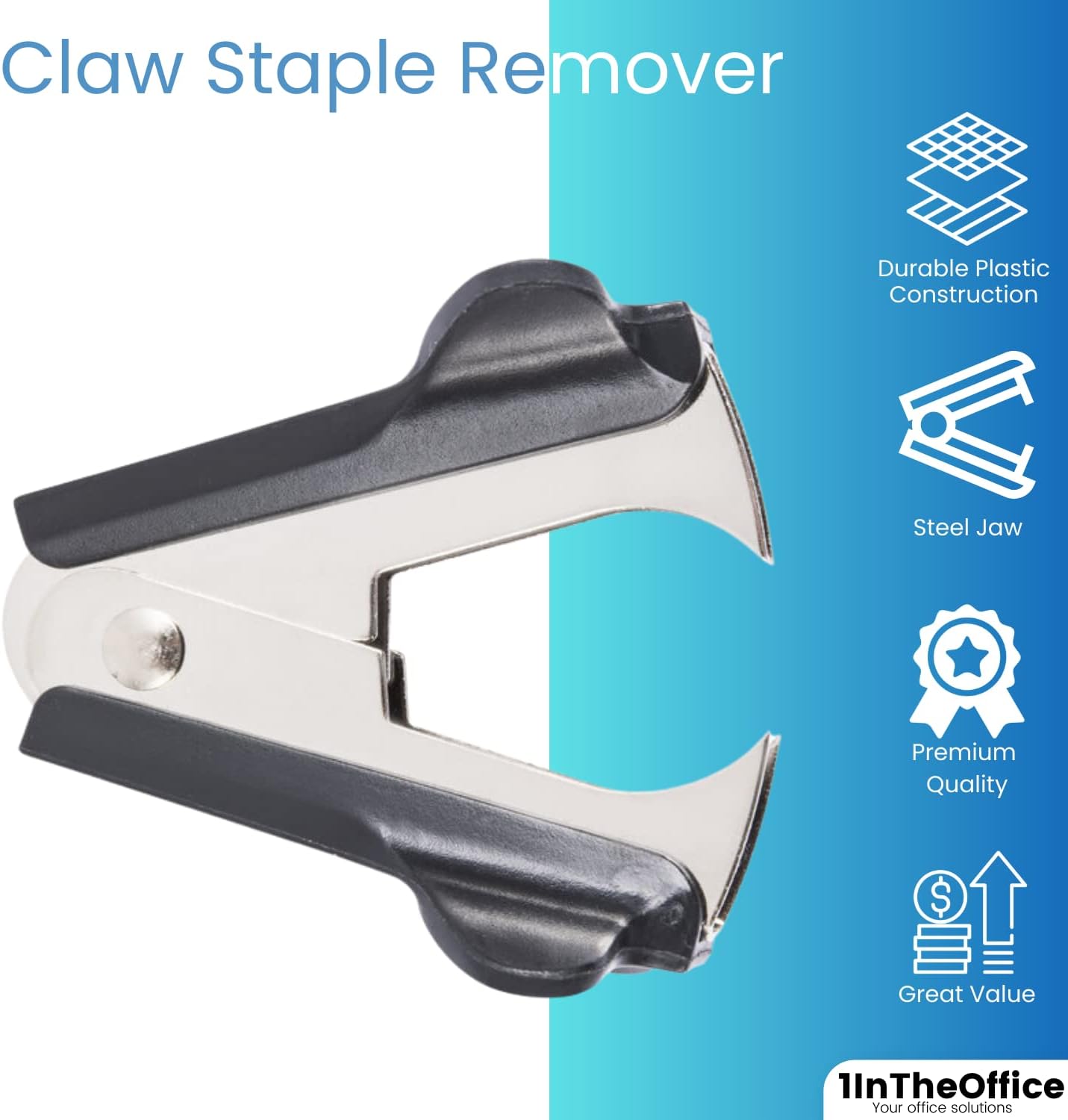 1InTheOffice Claw Staple Remover,"3 Pack" : Office Products