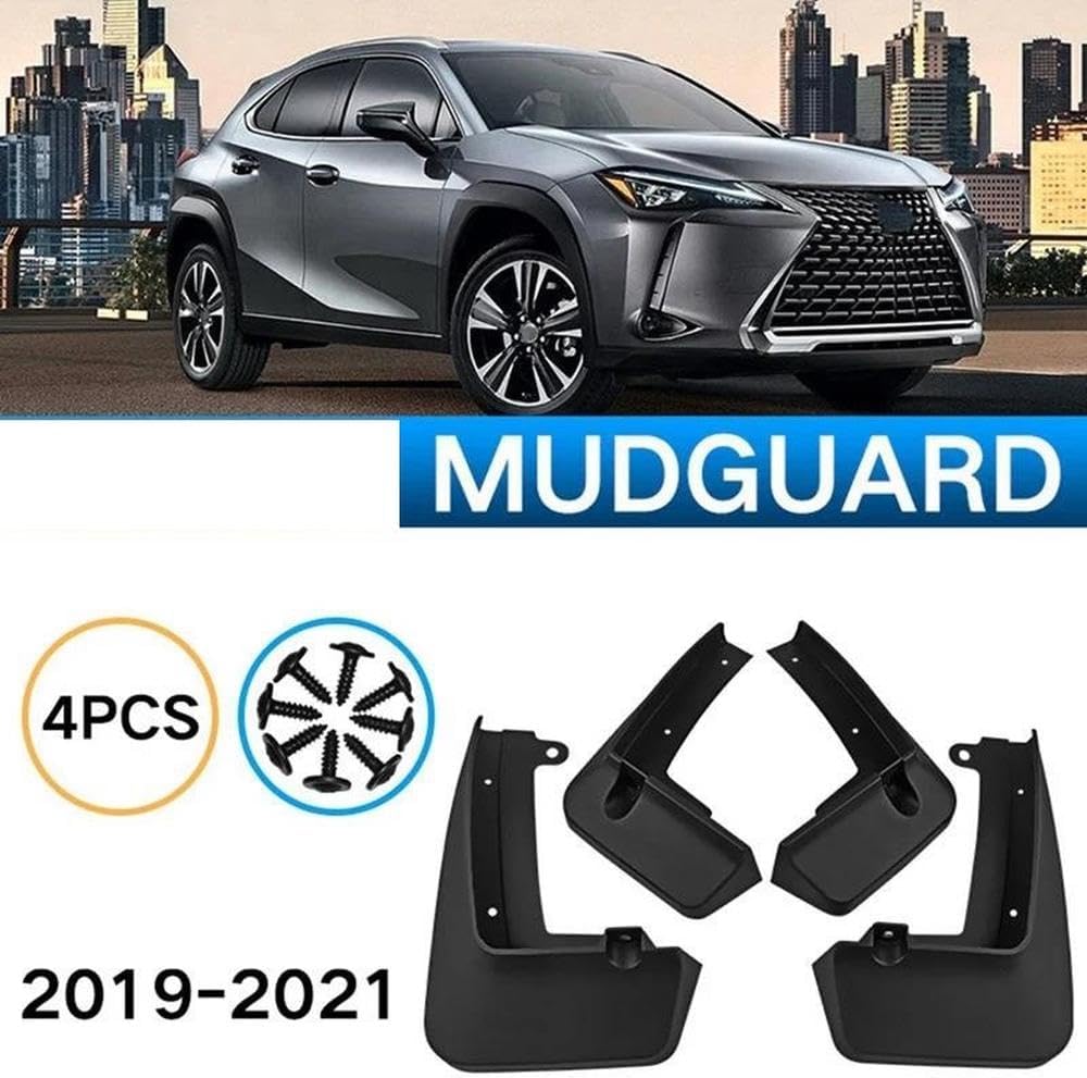 Auto Parts 4PCS Car Mudguard Mud Flaps Splash Mud Guard Fender for Lexus UX 2019-2021 Car Accessories