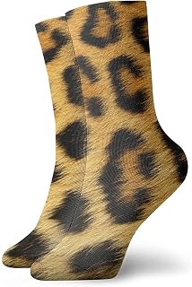 874 Socks, Leopard Animal Print Men’S Socks Eco Friendly Work Socks Anti Bliste Athletic Socks For Runing Women Everyday 40cm
