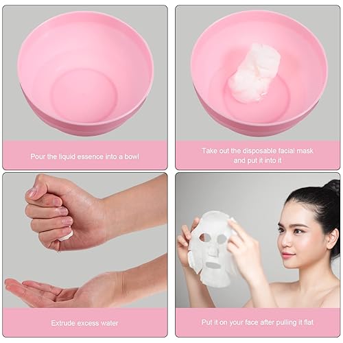 Miniatura 2 de FRCOLOR 100 piezas de máscara facial comprimida hoja de bricolaje máscara facial de papel algodón cuidado de la piel hoja de máscara para mujeres