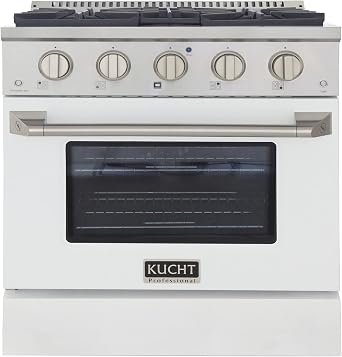 Kucht KDF302-W Dual Fuel Range, White