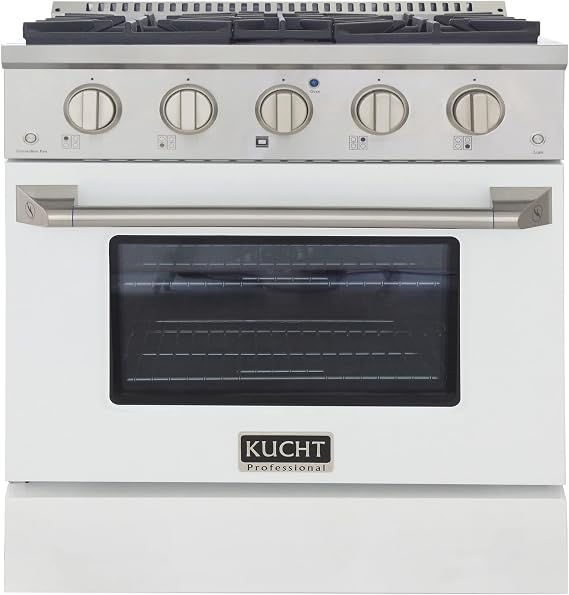 Kucht KDF302-W Dual Fuel Range, White