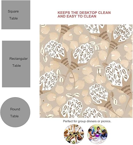 Vista 41 de Wanderlust Decor Mantel Redondo para Mesa De 4 Sillas Decoración Multifall Decoración para Comedor 30 X 30 Pulgadas