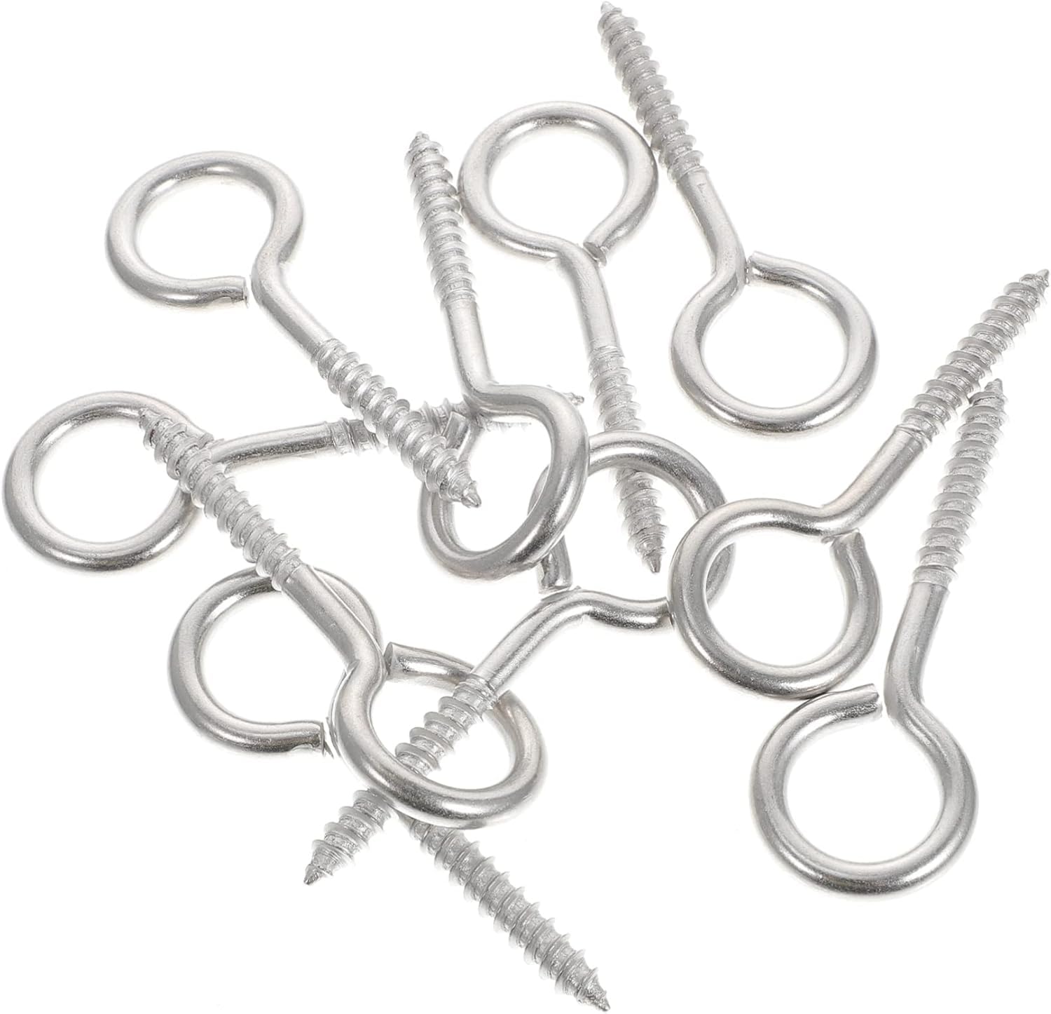 Bulloni a occhiello, Bullone ad anello con spallamento, 10 pezzi Vite a a autofilettanti Viti in acciaio inossidabile Gancio in ferro zincato(M8*115mm)