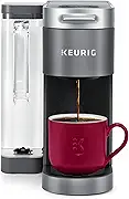 Keurig K-Supreme Single Serve K-Cup Pod Coffee Maker, MultiStream Technology, 4 Brew Sizes, 66oz Dual-Position Removable Reservoir, Gray