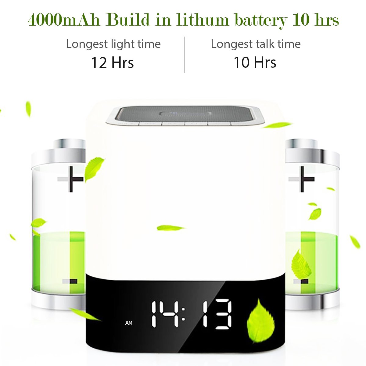 Multifunktionale Bluetooth-Lampe: Wecker, Lautsprecher & Nachtlicht In Einem - 7 Farben, Dimmbar