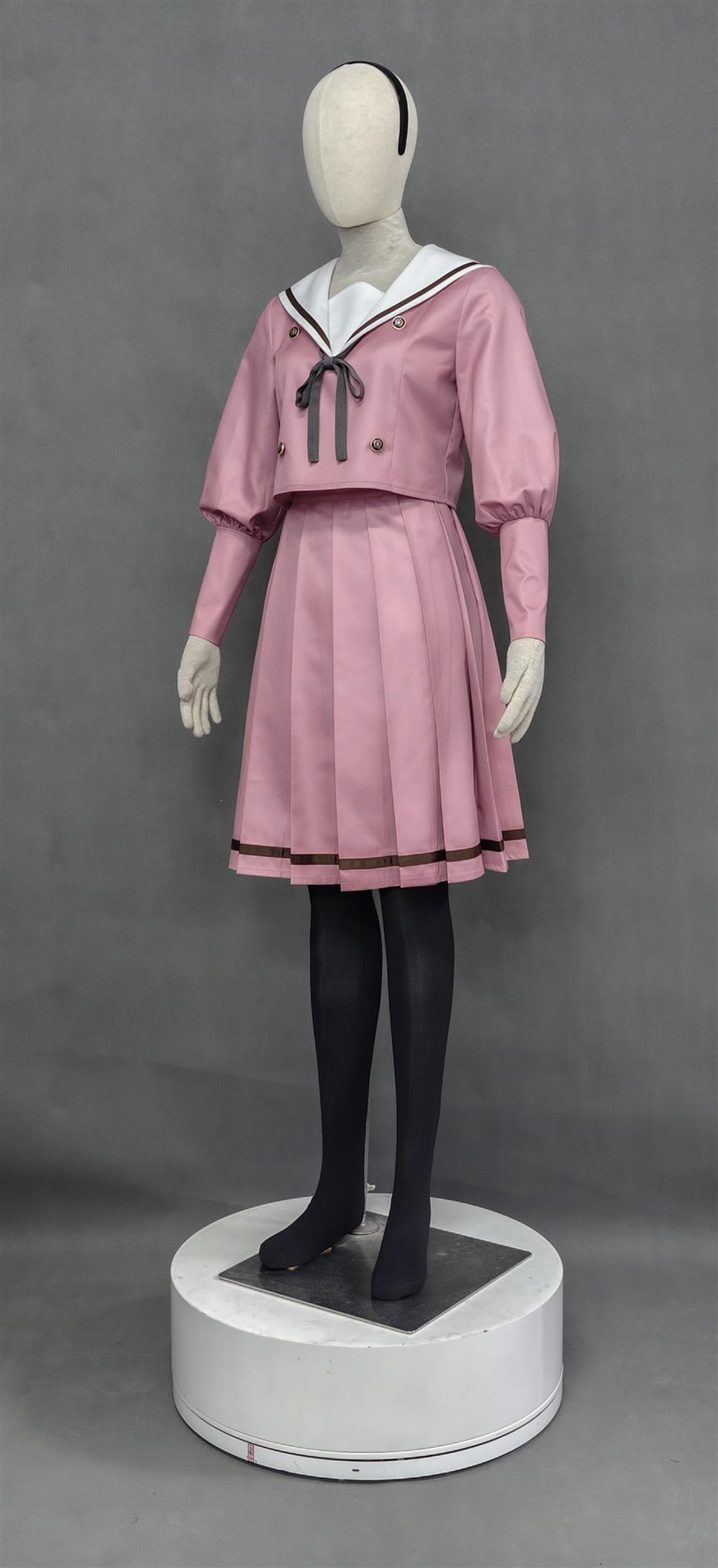 Disfraz de anime para mujer, color rosa