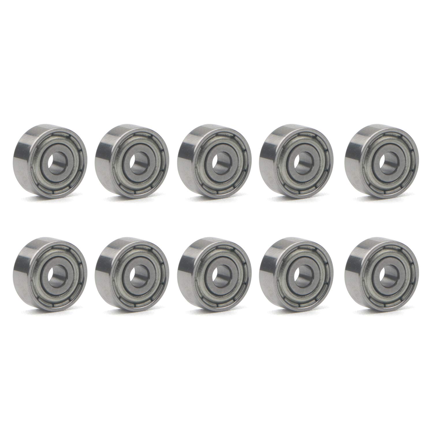 10 Cuscinetti A Sfera 623ZZ In Acciaio Cromato - 3x10x4 Mm - Per Skateboard, Pattini, Stampanti 3D