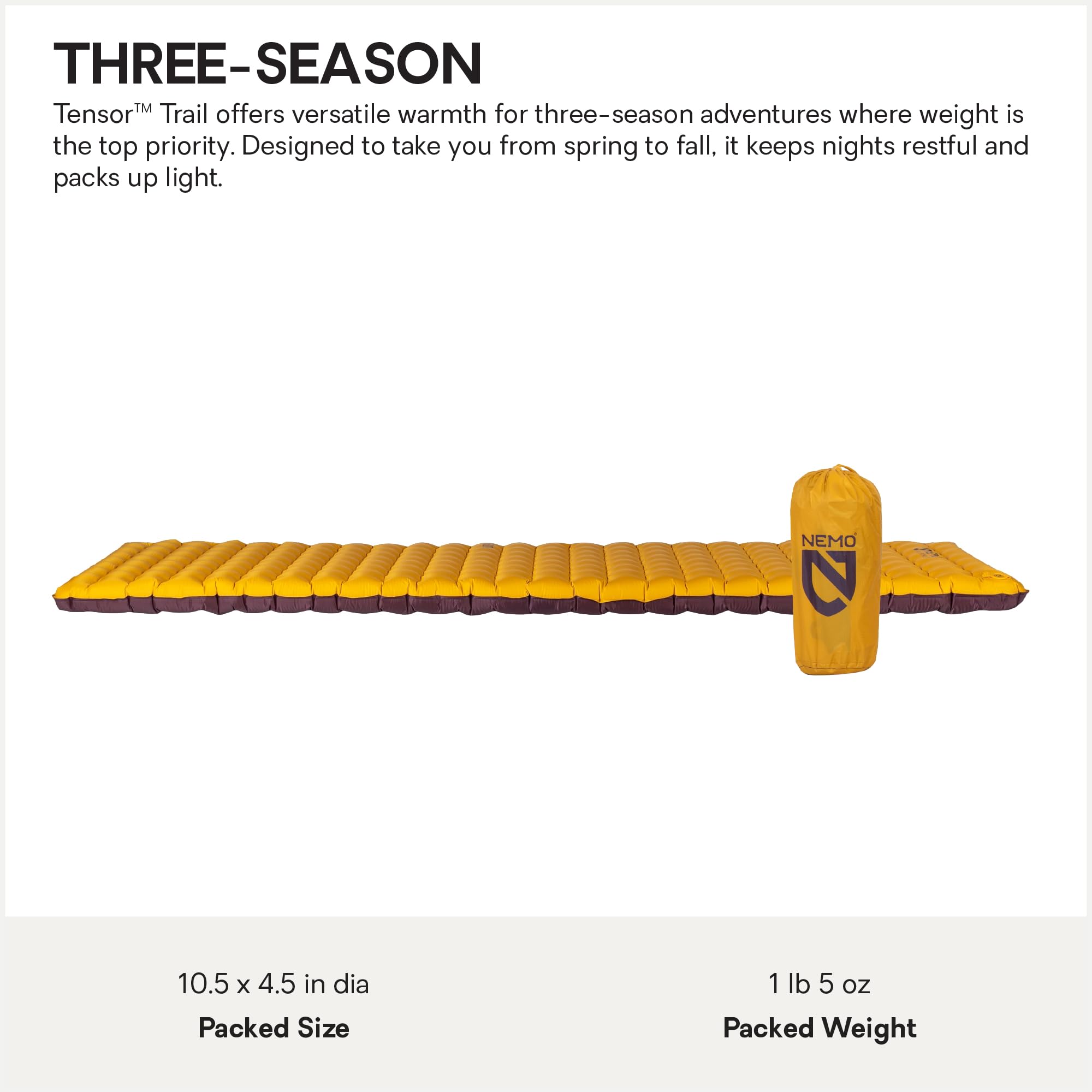Amazon.co.jp: NEMO Equipment Tensor Trail スリーピングパッド
