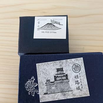 Amazon.co.jp: クリスタルガラス 彫刻置物 オブジェ富士山 姫路城 2個