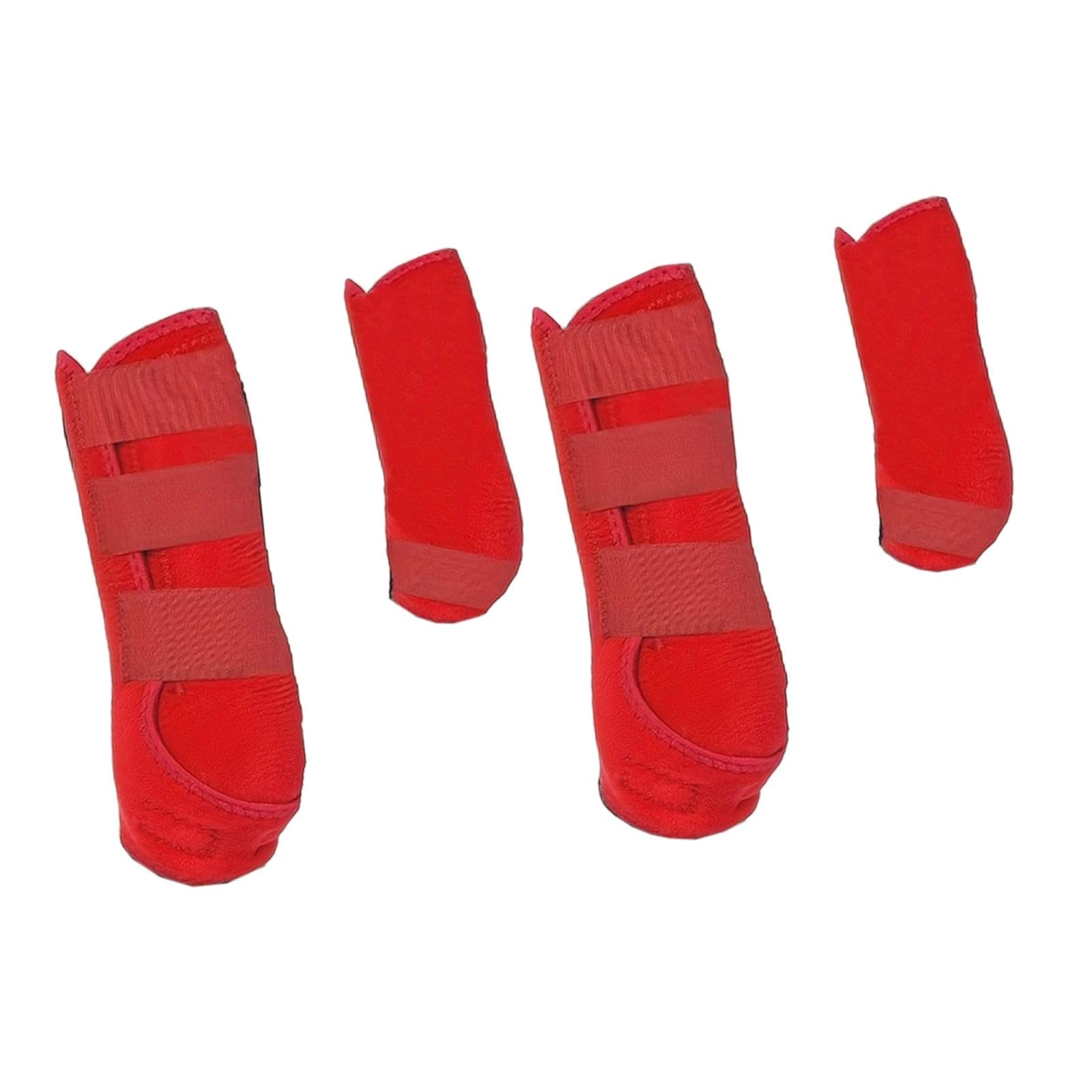 perfeclan 4X Botas de Caballo envolturas para piernas Soporte Ajustable Protector de piernas Profesional protección de piernas para Entrenamiento de Salto