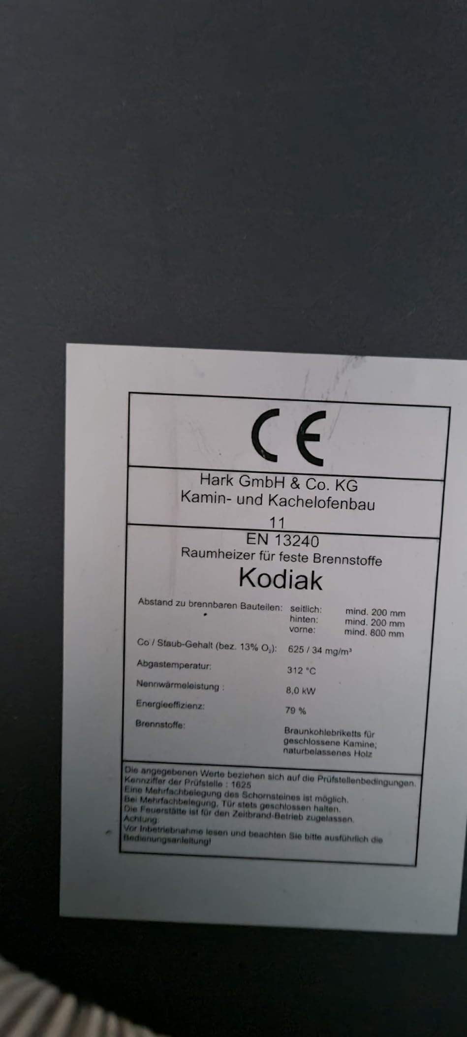 Feuerraumauskleidung für Hark Kodiak Kaminöfen - Vermiculite - 11 ...