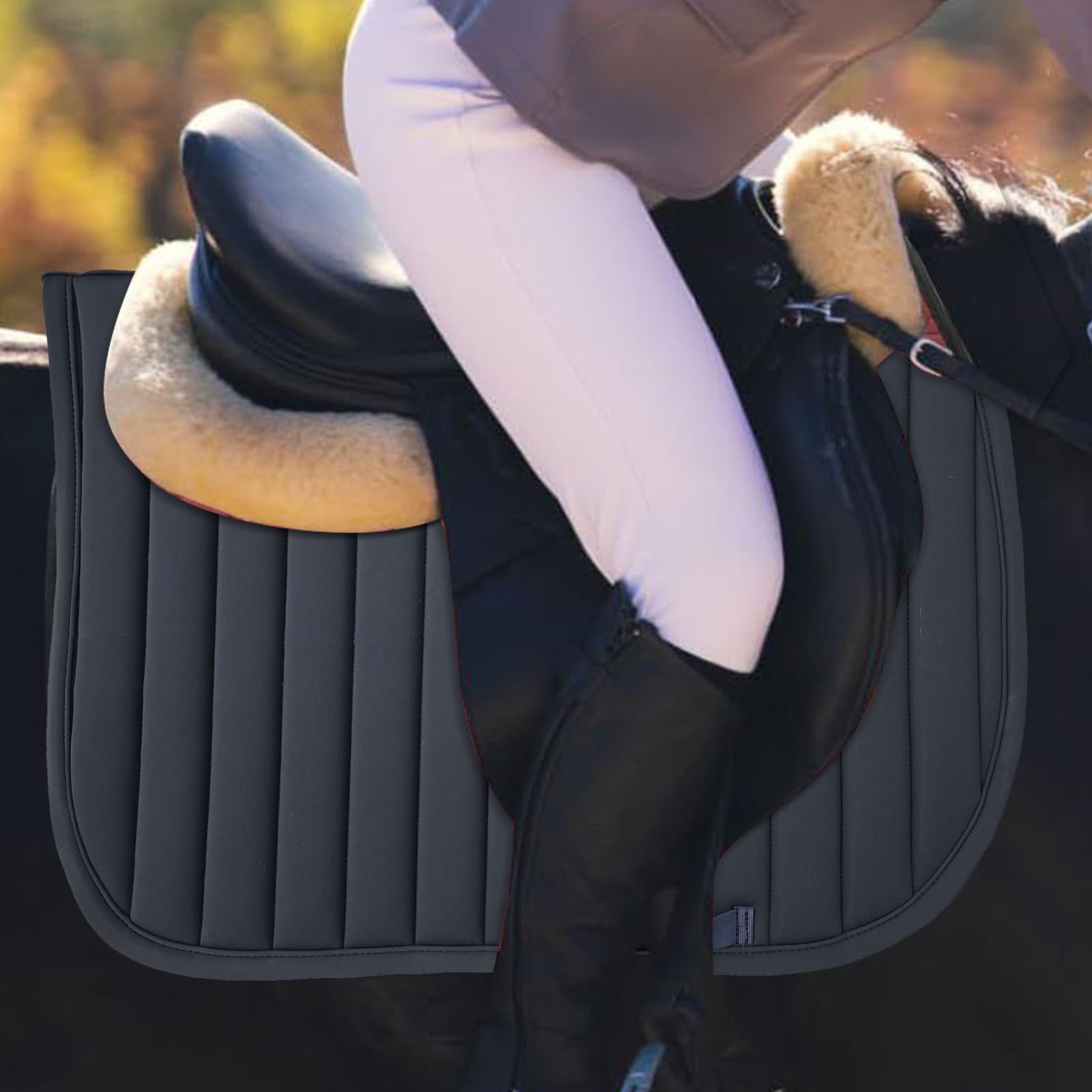 Podkładka na siodełko kucyka, podkładka do siodła konnego | Komfortowa poduszka do siedzenia - Ergonomiczny sprzęt do jazdy konnej do wyścigów na świeżym powietrzu