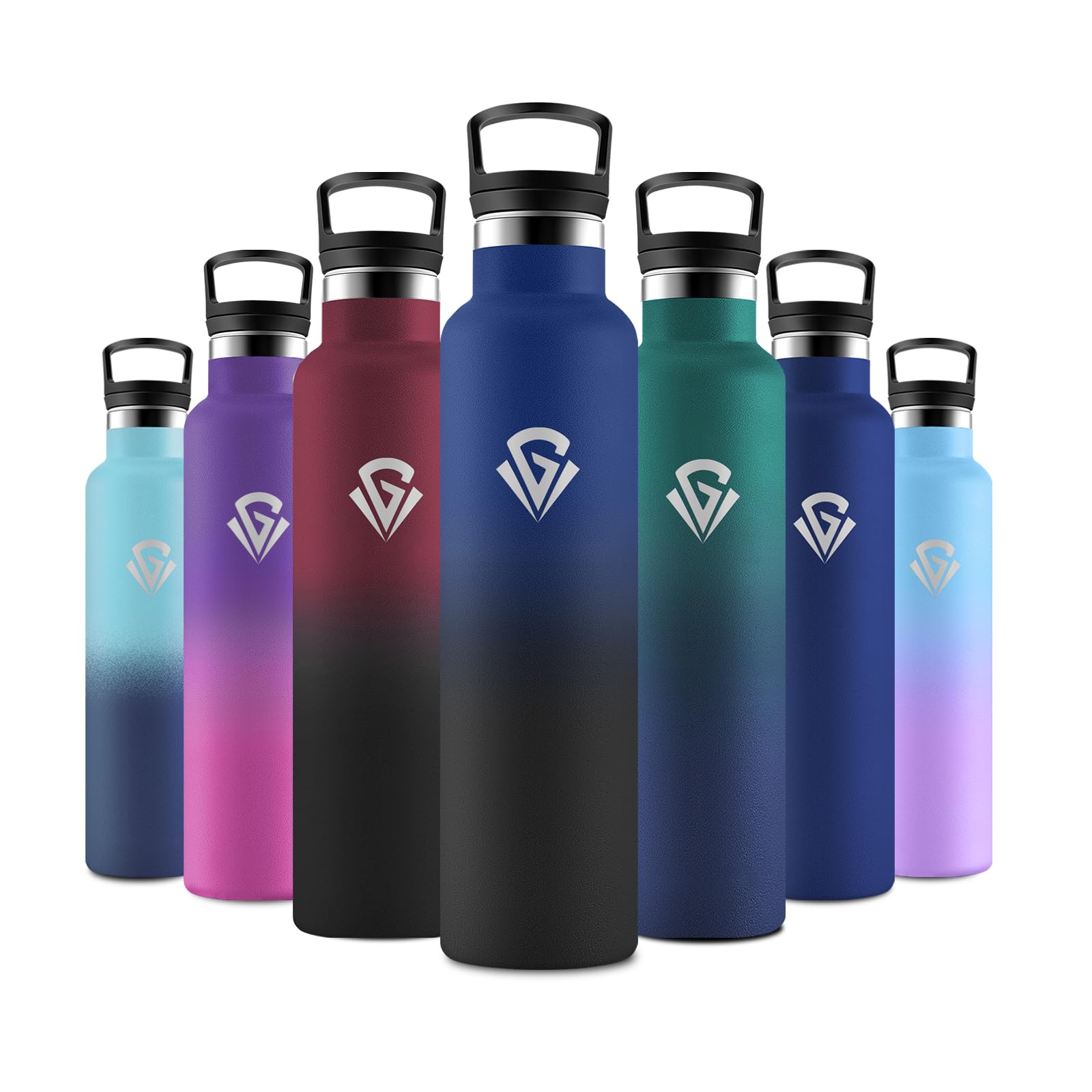 JAPORIA 1L Stainless Steel Water Bottle with Straw Double Layer Insulated Leak Proof Water Bottle for Carbonated Drinks Fitness