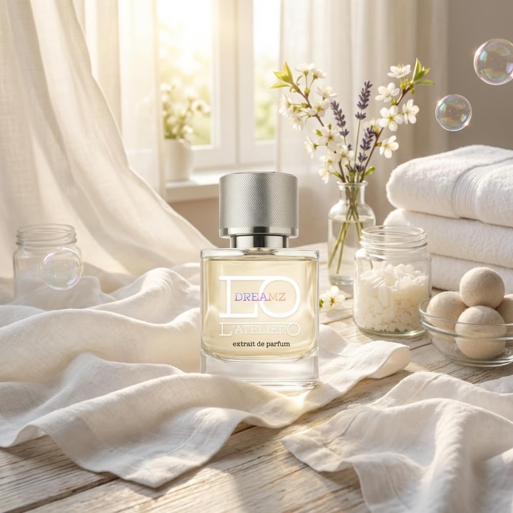 L'ATELIERO - DREAMZ - Extrait de Parfum - 50ml - Unisexparfum - Frisch, Sauber, Aquatisch, Zitrisch - Duft nach Frischer Wäsche