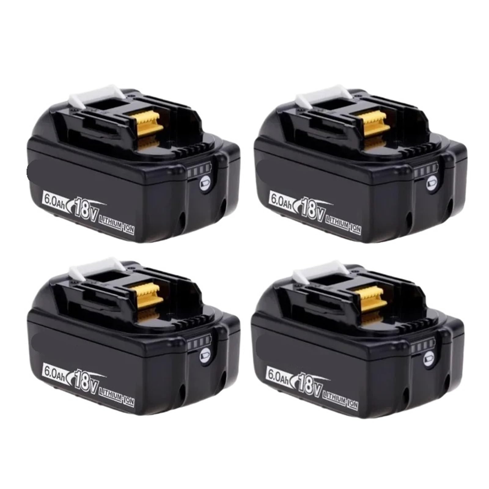 Batteria Originale 18 V 5/6/9 Ah, Compatibile Con Makita, Batteria For Utensili Elettrici Ricaricabili Di Grande Capacità, Batteria Agli Ioni Di Litio Di Ricambio + Caricabatterie(2PCS 5.0Ah1Changre)