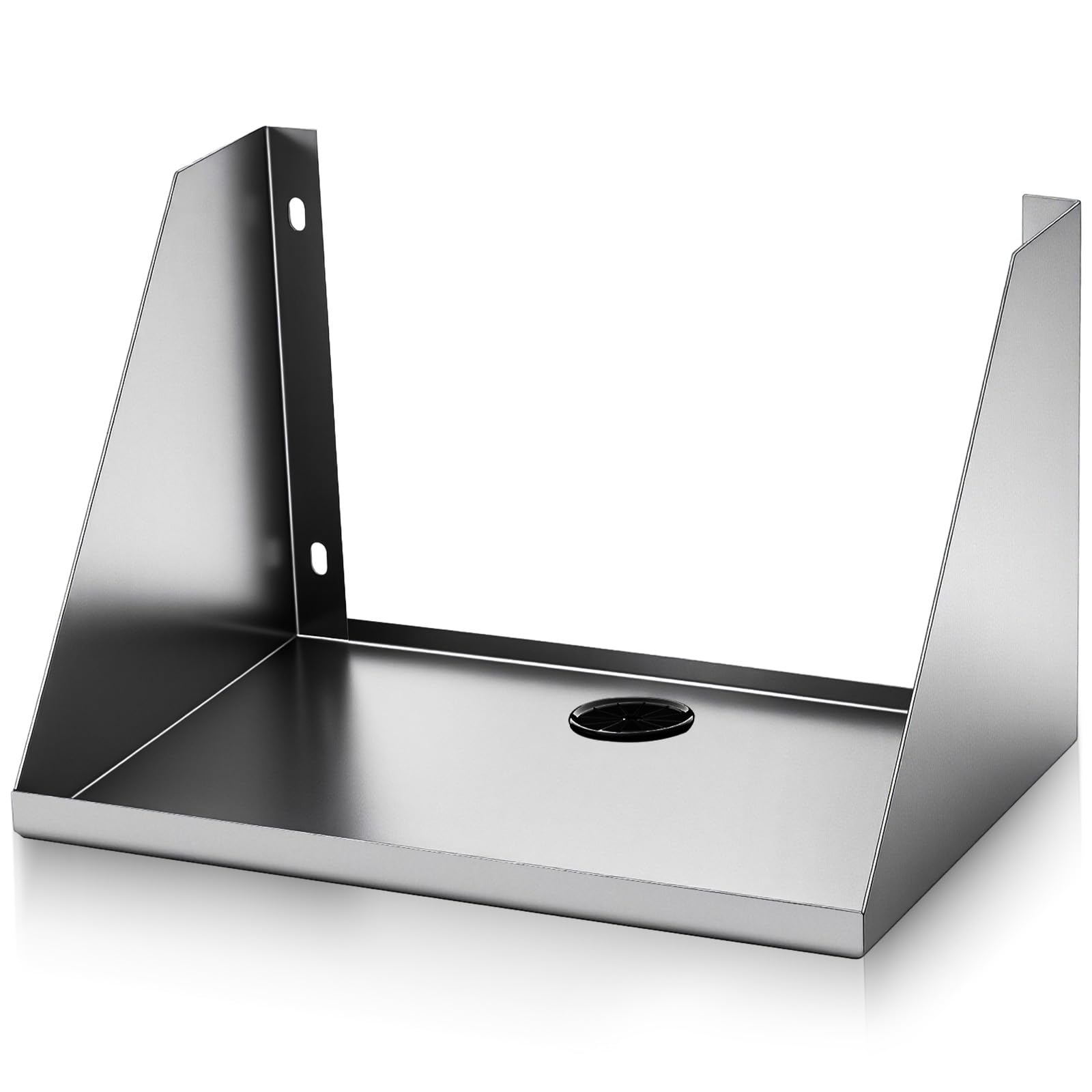 Hicarer Wall Mounted Stainless Steel Printer Shelf, 14" X 10"X 9"