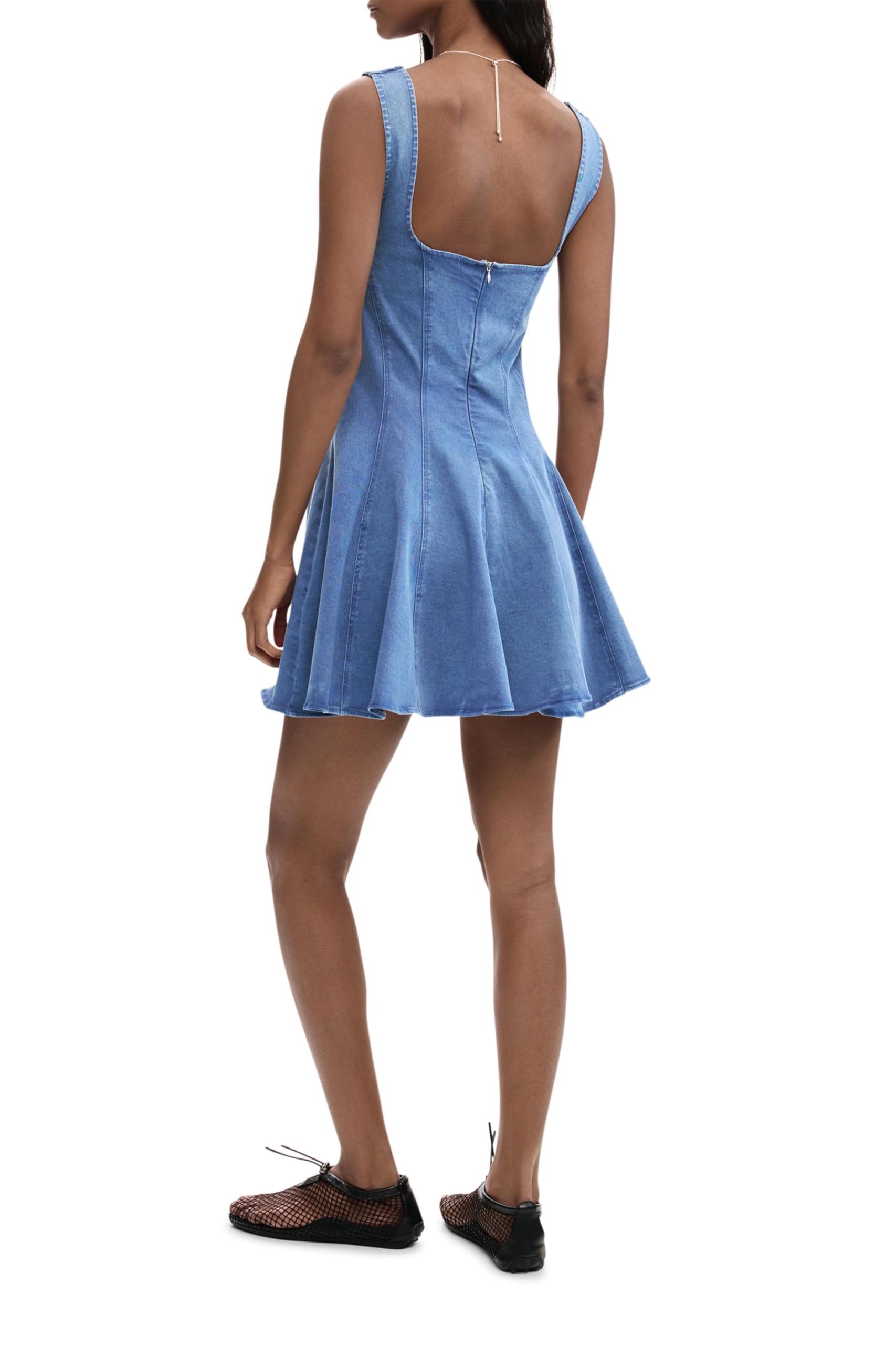 Desigual Damen Skater Pink Kleid
