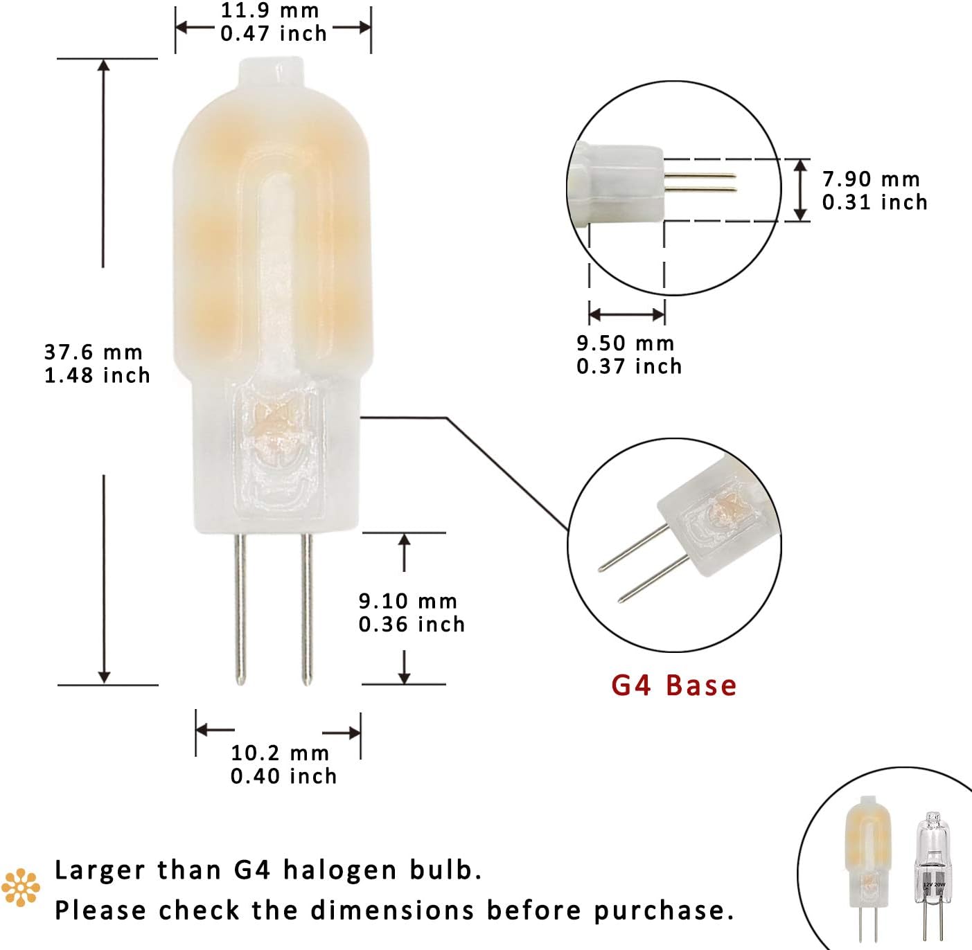 Bеѕt Dеаl CliCli G4 1.5W LED Light Bulb, AC/DC 12V Warm White 3000K, 15W T3 G4 Halogen Bulb Equivalent, 185LM Non-dimmable G4 Bi-pin Warm LED, for Landscape Chandelier (10-Pack)