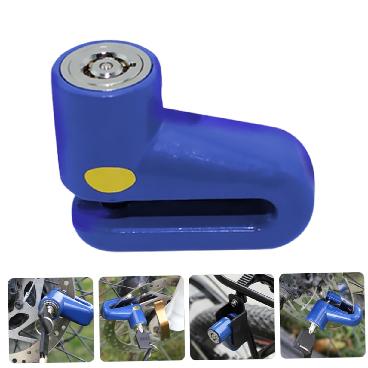 iplusmile 6piezas Cerradura De Disco Antirrobo para Motocicletas y Bicicletas De Diseño Compacto y Portátil Seguridad Robusta Compatible Diversos Modelos