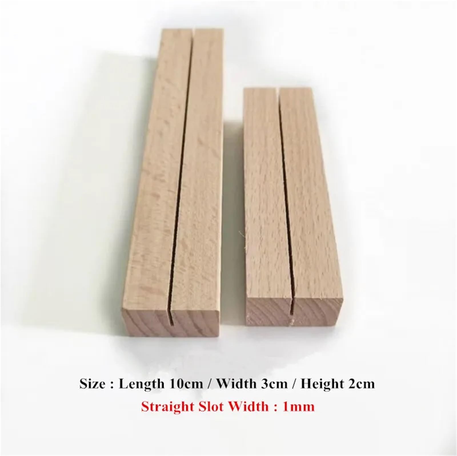 Tischkartenhalter aus Holz, 20 Stück, Tischkartenhalter, Tischnummernhalter, Schilderständer, Name für Hochzeitstisch, Namennummer, Bilder (gerader Schlitz, 1 mm)