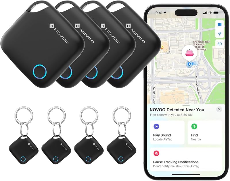 NOVOO Smart Tag Apple Find My 4 pezzi — A questo prezzo, batte i competitor