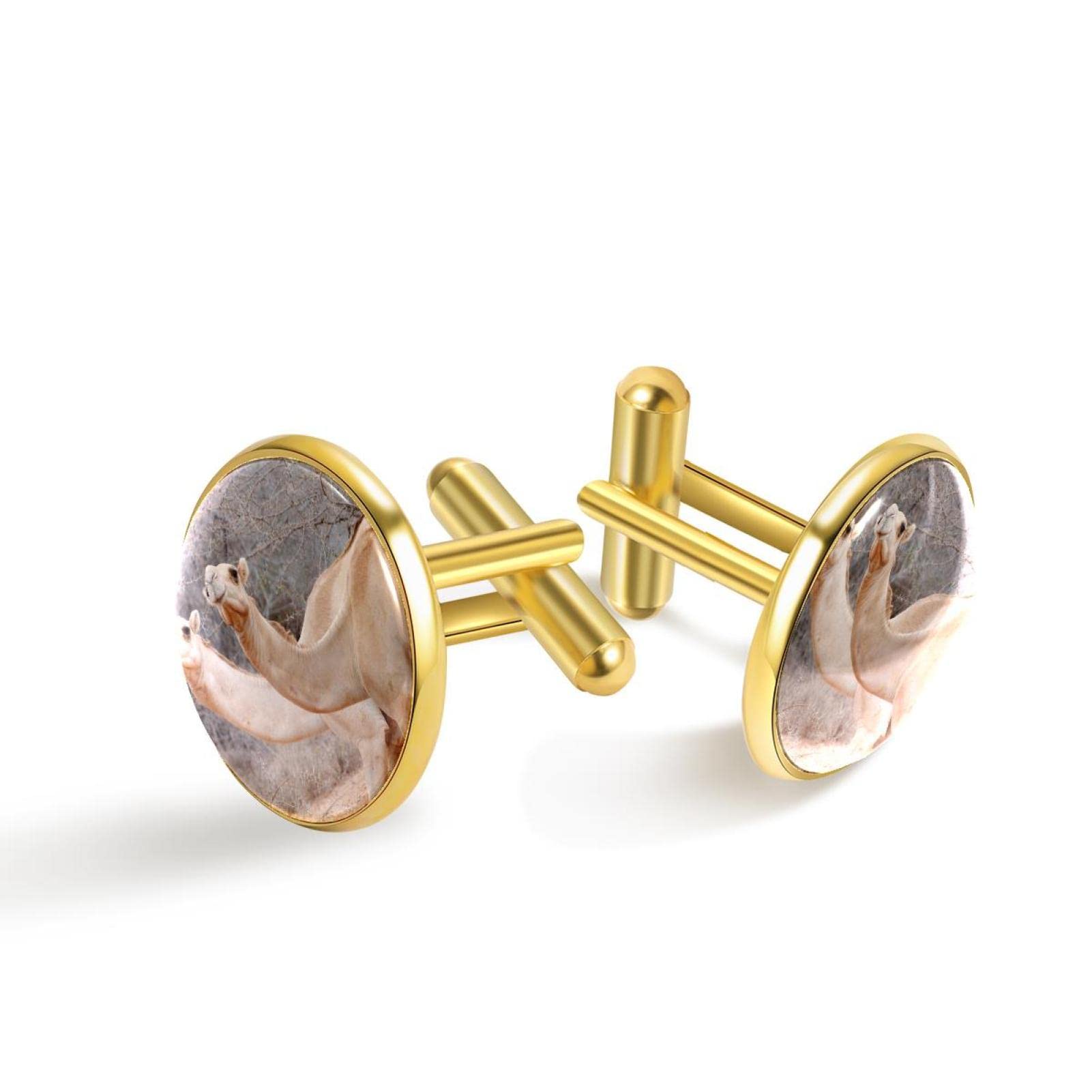 Lekantodumb African Camel Cufflinks for men set personalized