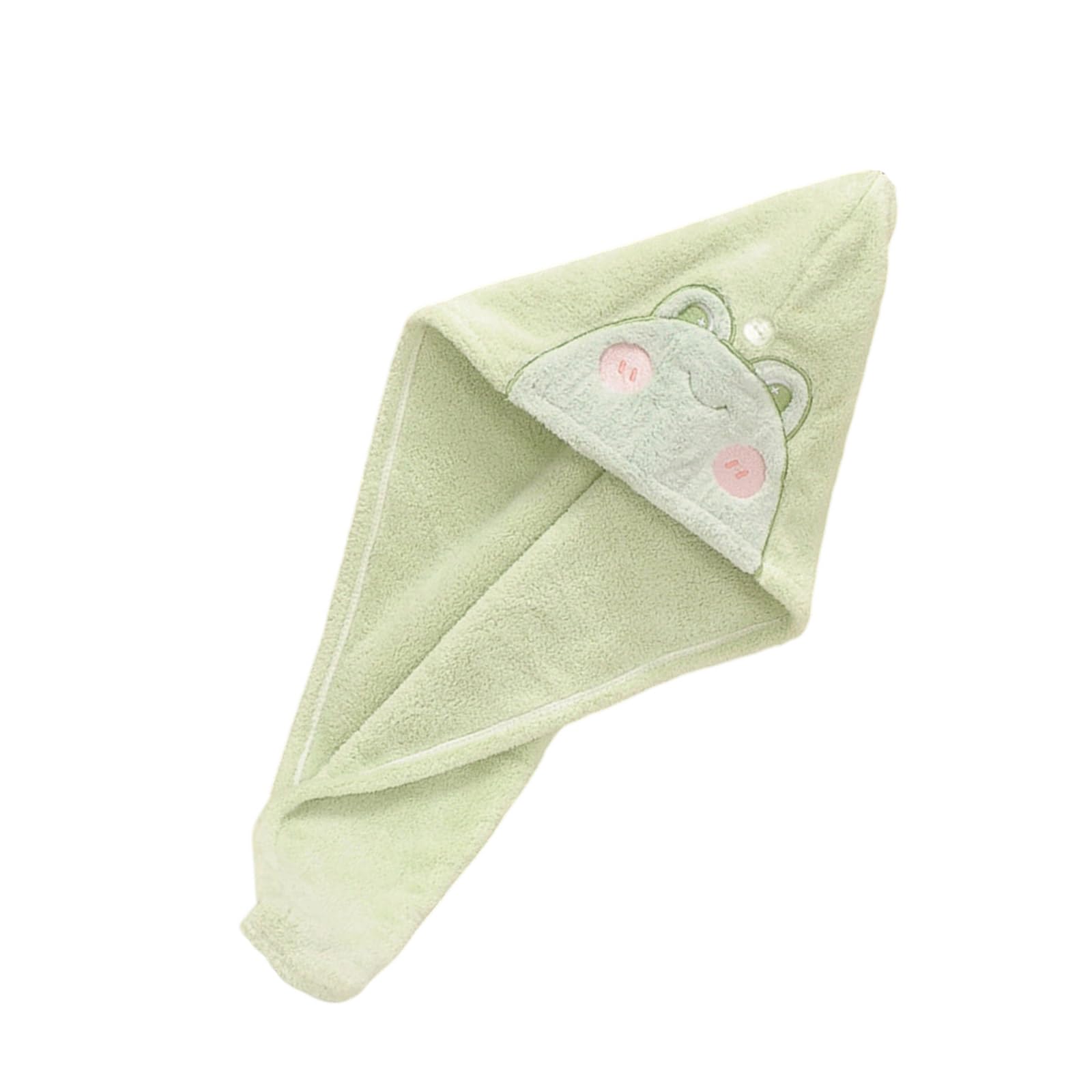 Xjdzineq Hair Drying Turban Strong Absorbent Soft Fleece Towel for Women Comfortable Anti Frizz Wrap for Kids Women Button Closure Hair Wrap