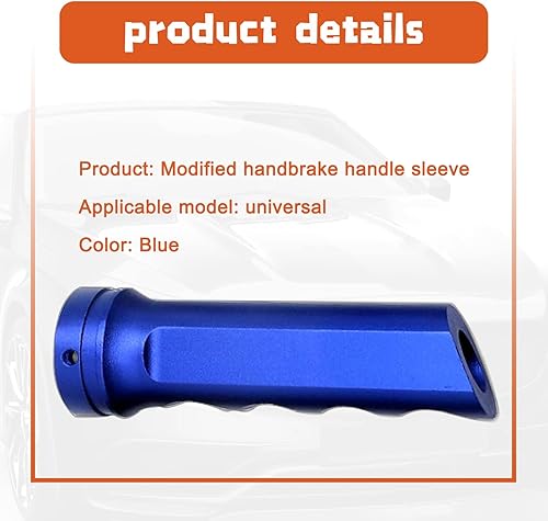Miniatura 4 de 1 protector de palanca de freno de mano para automóvil, funda protectora de aleación de 1.37 x 4.92 pulgadas, funda protectora de mango manual de