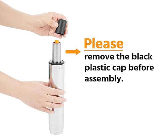 Miniatura 9 de Yaheetech Taburete rodante de piel sintética  Taburetes redondos giratorios ajustables con ruedas y respaldo para spa, salón de masaje, tatuajes,