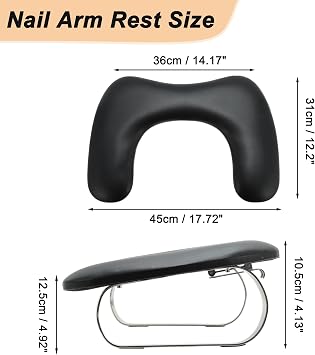 VOCOSTE Nail Arm Rest Arm Rest for Nails Nail Wrist Rest with Phone Holder