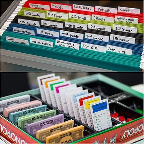 2400 Pieces 12 Rolls Rectangular Color Coding Stickers，Rectangle Label In 12 Assorted Colored Labels For Coloring,Marking,Organizing,Office,Student Classroom.(1.57 X 0.75 Inch). #TOP4