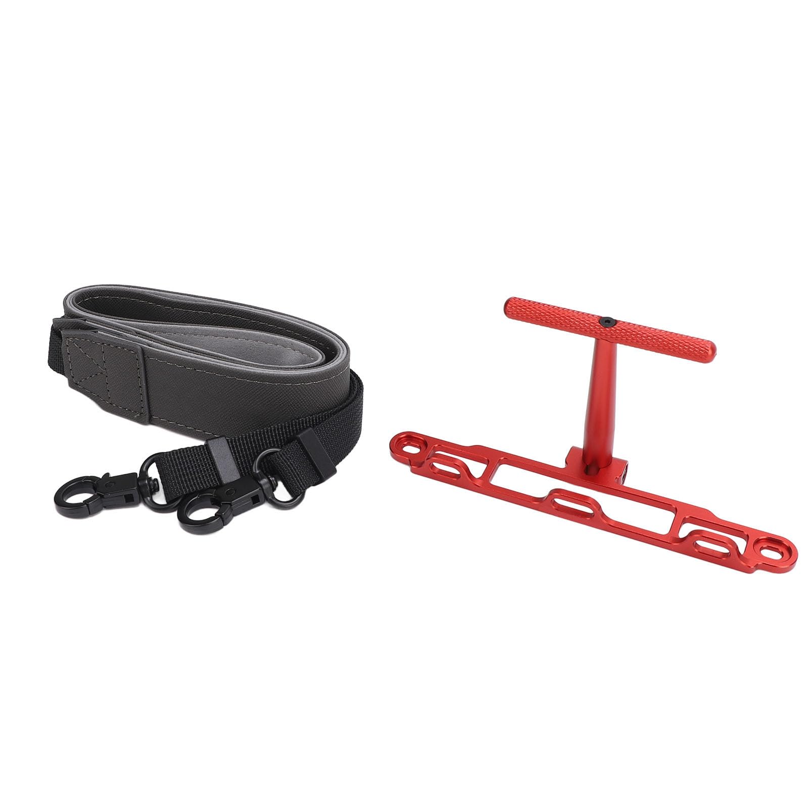 Wspornik zdalnego kontrolera drona Wielofunkcyjny uchwyt na smycz na szyję ze stopu aluminium Kompatybilny z zdalnymi kontrolerami RC 2 1 dla Mini 4 Pro Drone (Czerwony)
