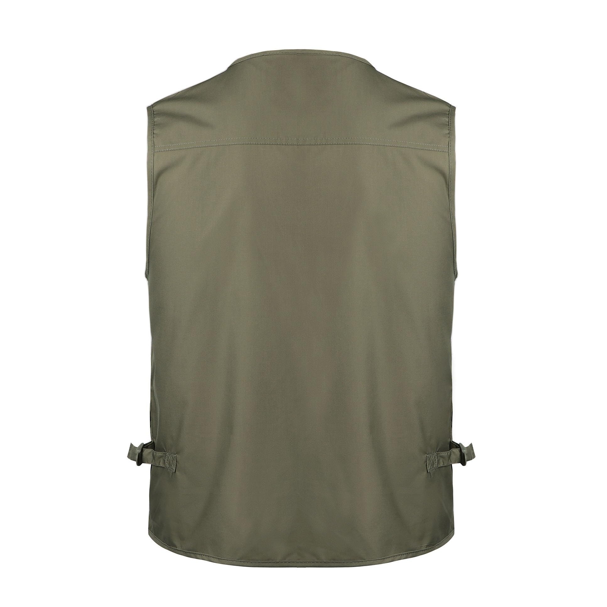 CLSQLXYJZC Gilet Multitasche Da Uomo, Gilet Cargo Casual Senza Maniche Con Scollo A V Multitasche In Rete Traspirante Con Cerniera Per Uomo, Utility Da Viaggio Trekking Tasche, Per Fotografia