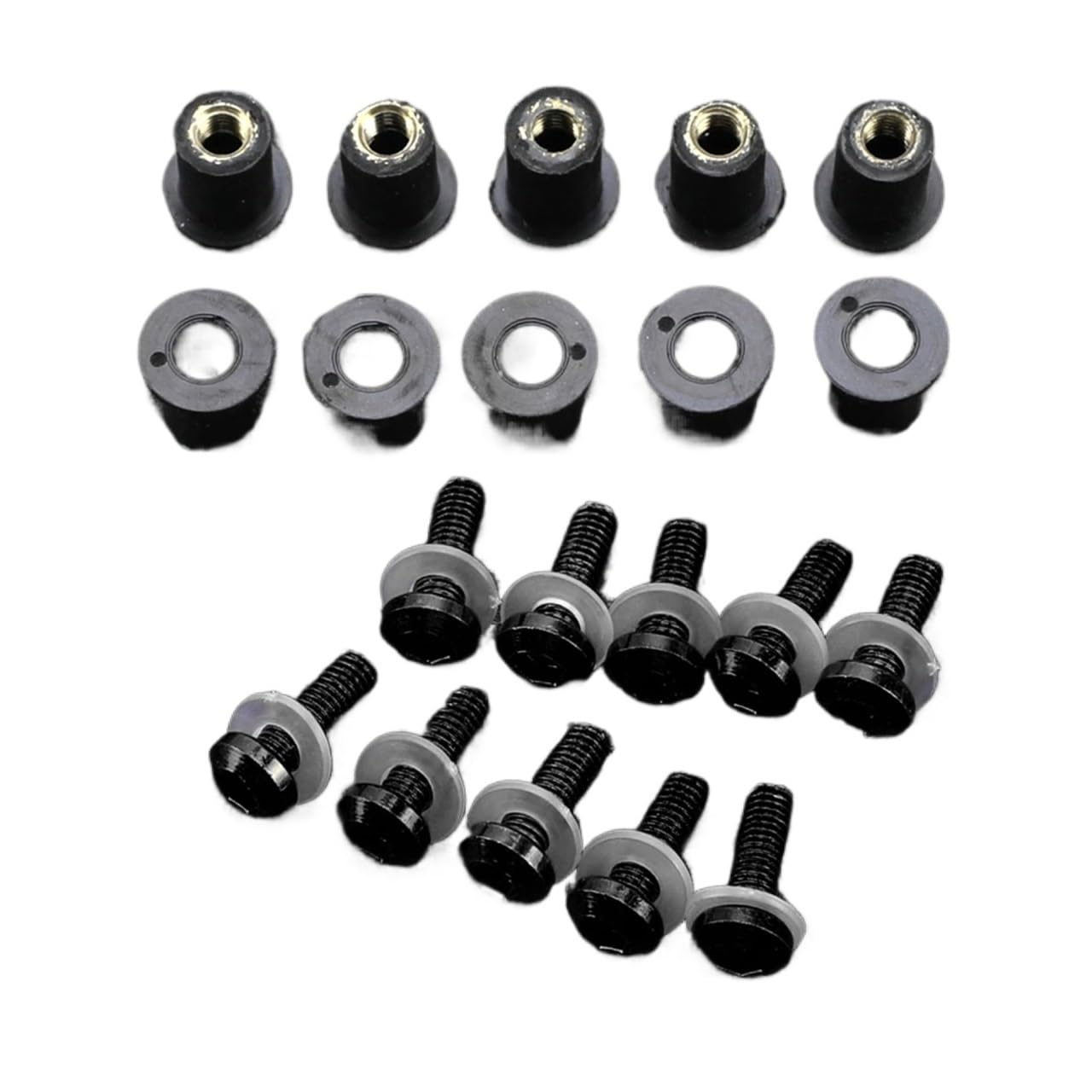 Kit Viti Parabrezza Moto Per TMAX530DX TMAX530SX TMAX500 TMAX560 2001-2023 Bulloni Deflettori Parabrezza Da 5 Mm, 10 Pezzi(B)