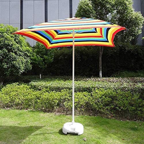 Sombrilla cuadrada 2m para evitar calor en patio exterior y piscina 7