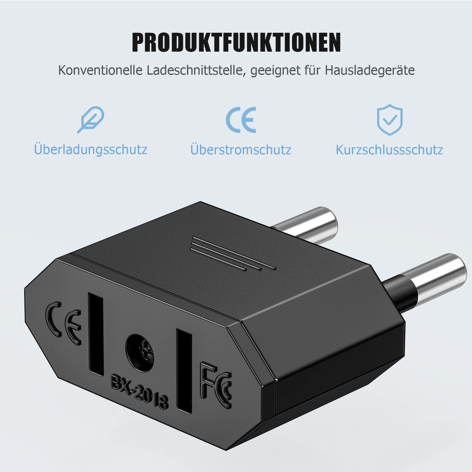 US naar EU stekker Lader Reis Travel Power Adaptor met een Europese