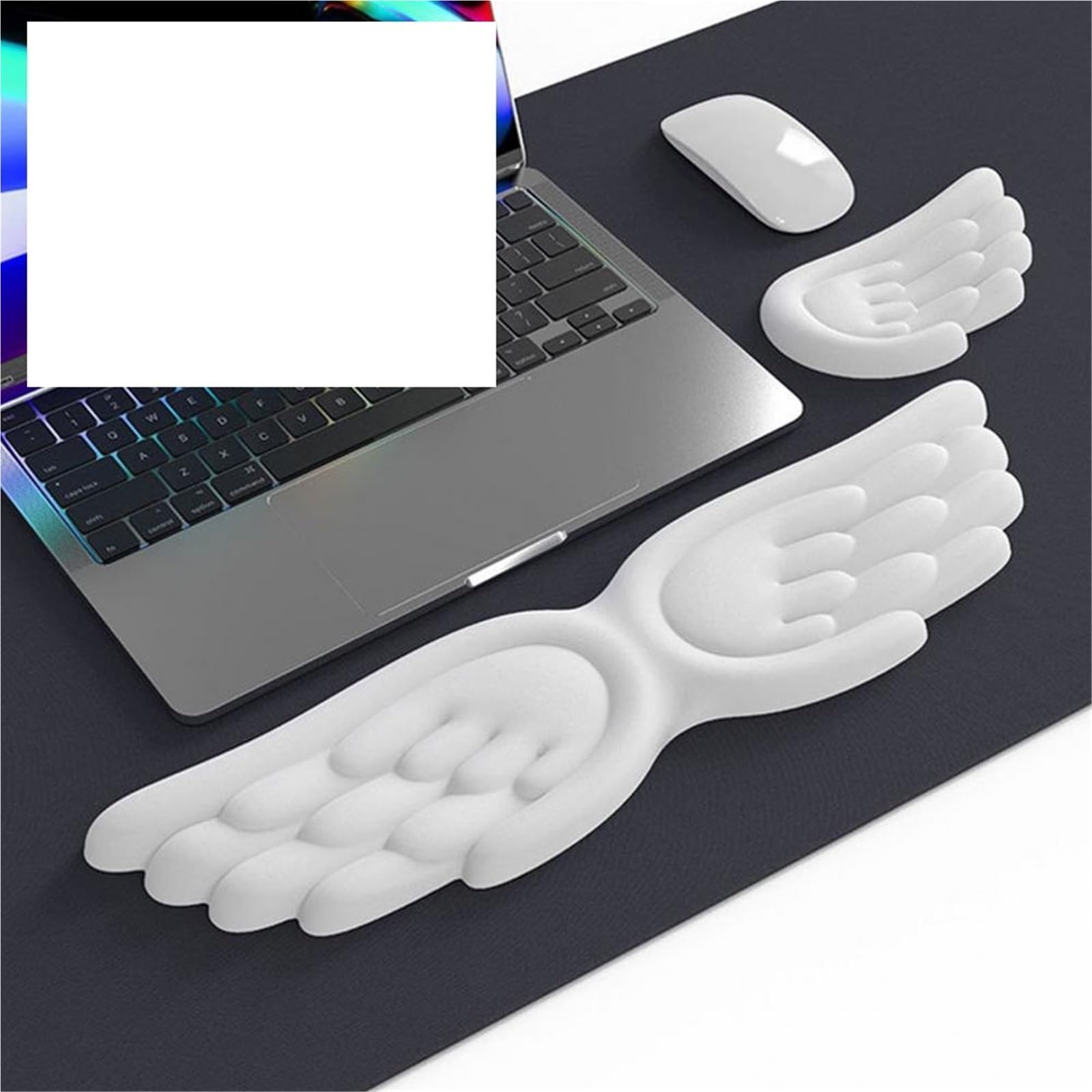 Handgelenkauflage Tastatur Keyboard Wrist Rest Ergonomic Support Pad Silicone Mouse WristRest Laptop Cushion For Office Gaming(Pink B)