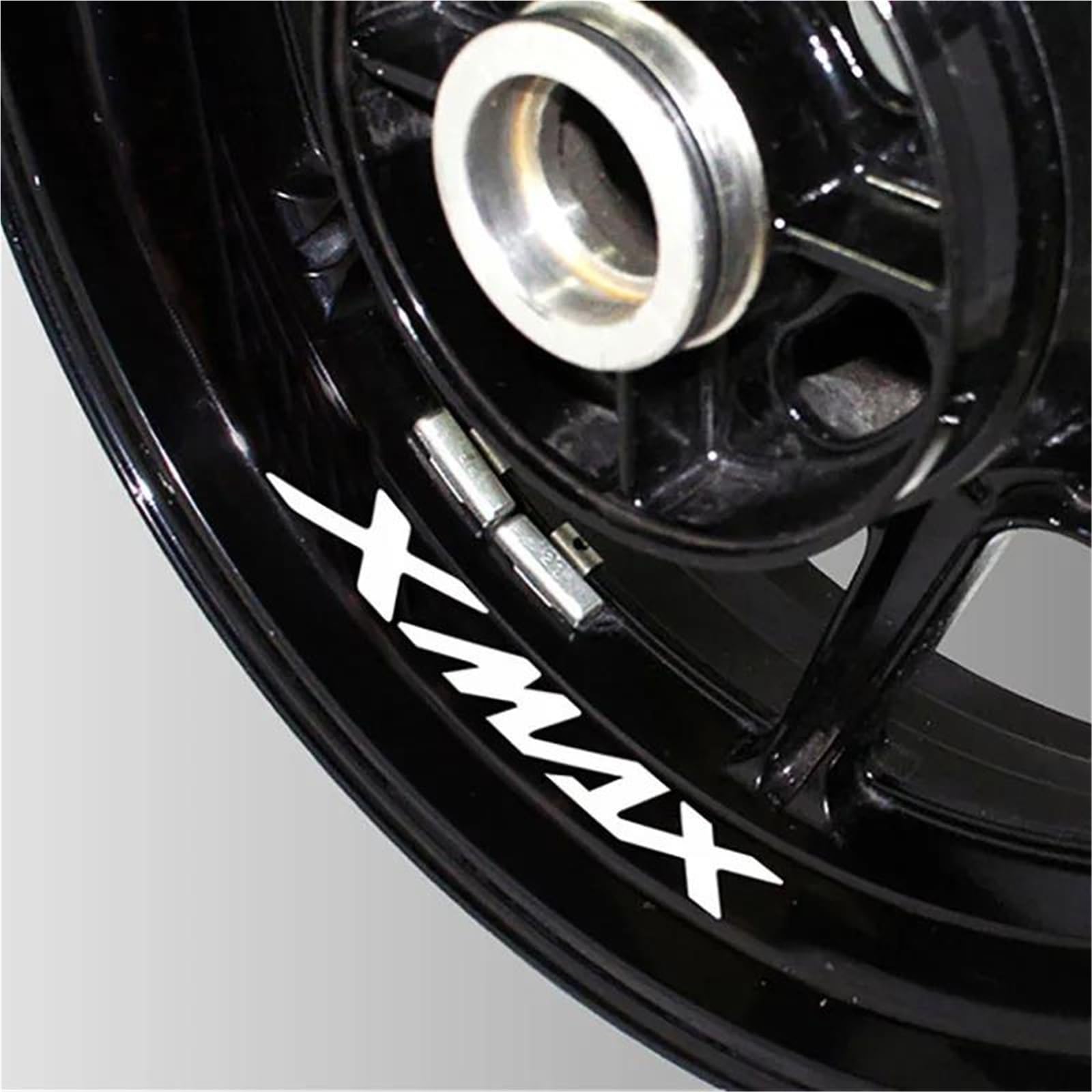 Motorcycle Wheel Stickers Night Reflective Decorative Rim for Yamaha XMAX300 XMAX400 XMAX250 X-MAX125(Style 3)