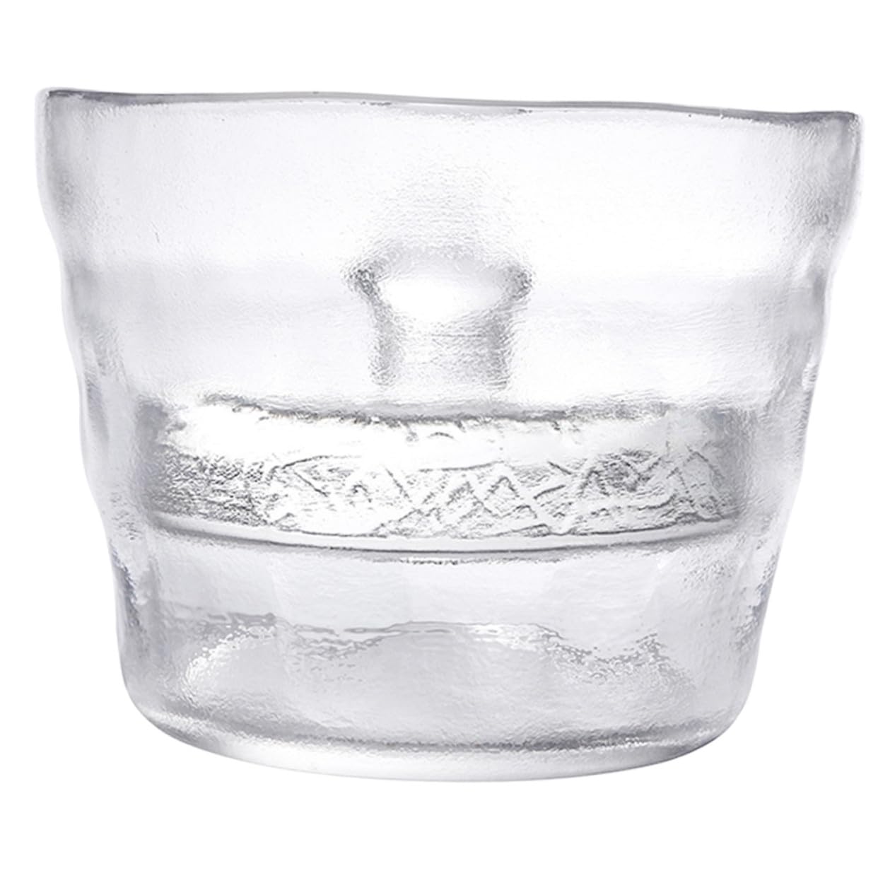 Barattolo Forma Rotonda ad Angoli Arrotondati da 650ml in Vetro per Sottaceti Coperchio Sigillato e Superficie Liscia per Cucina e Ristorante